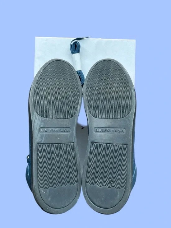 Balenciaga Arena High Top Sneakers Bleu Profond Size 44 (US 11) Full Set - Picture 9 of 12